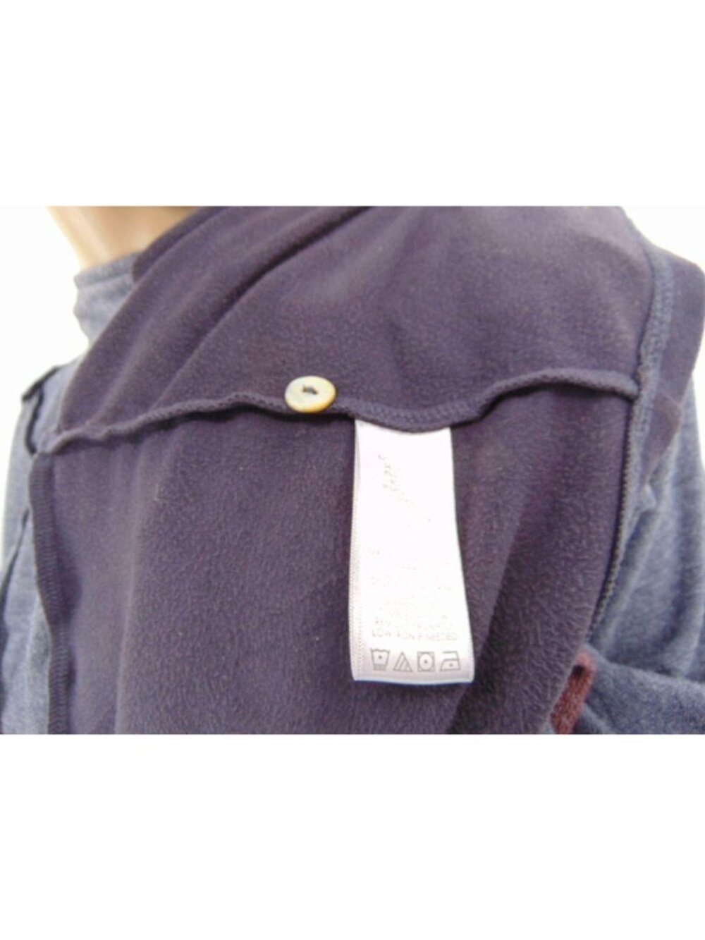 Logo Lorie Goldstein Draped Front Terry Cardigan S  Color Block Oversized - Picture 10 of 14